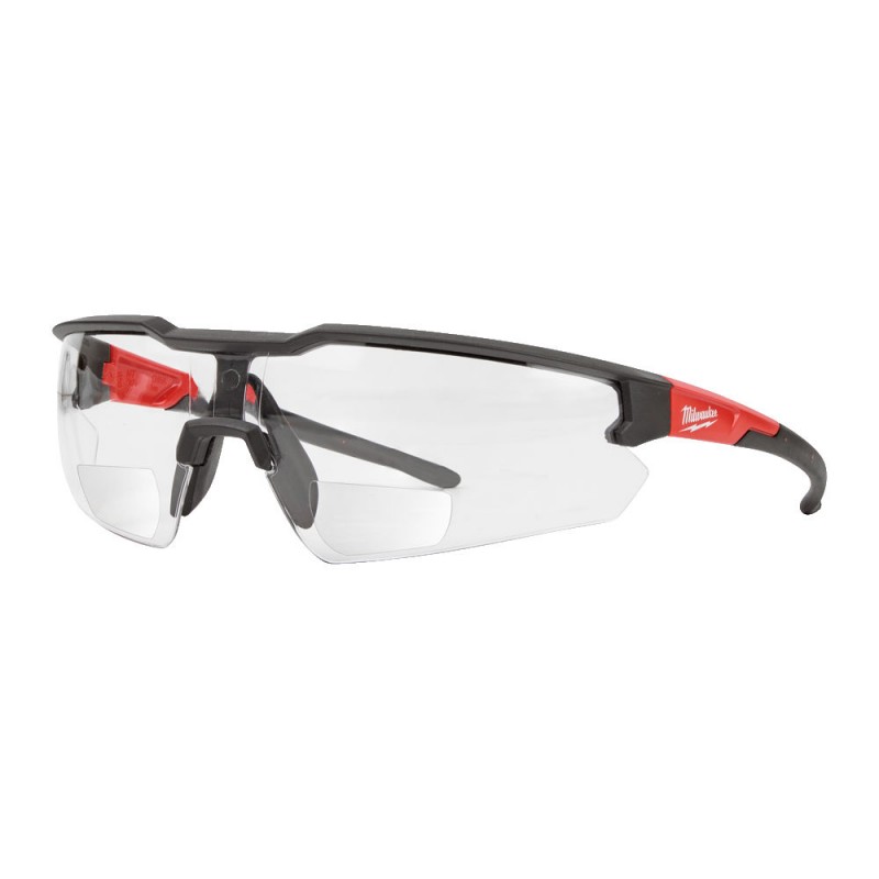 Ochelari de protectie Milwaukee cu lentile incolore cu dioptrie +2.0